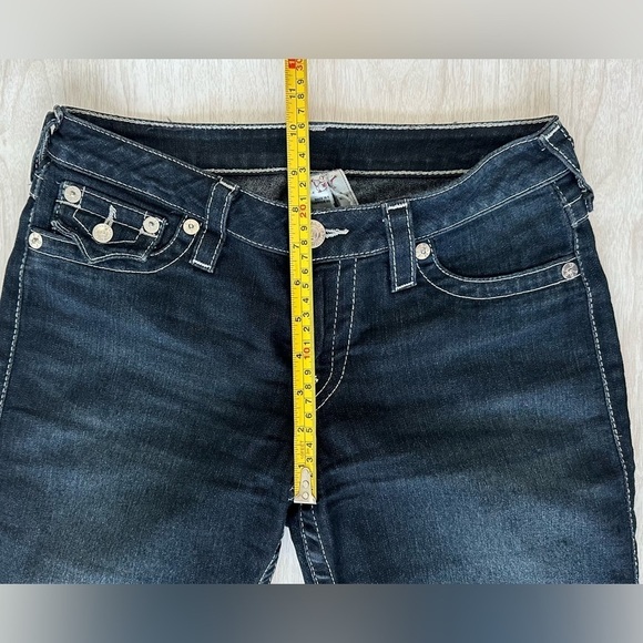 True Religion Buddha Legging Skinny Jeans Pants with Flaps Dark Wash Mid Rise 28 - Picture 11 of 12